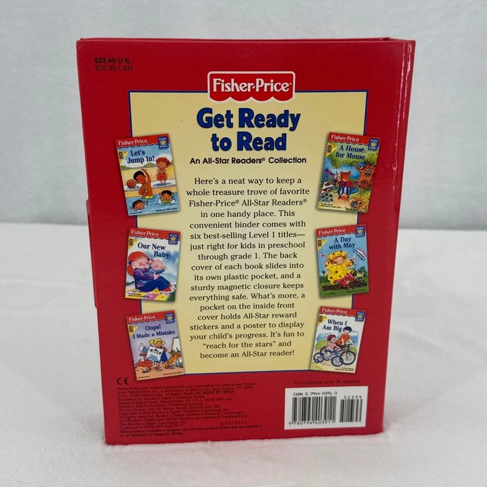 NEW Fisher-Price Get Ready to Read All-Star Readers Collection Kids Vintage 2000